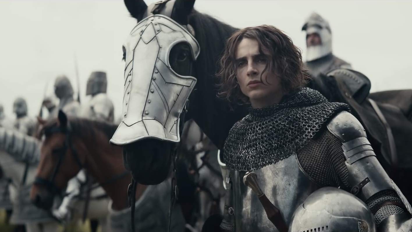 Timothee Chalamet in The King.