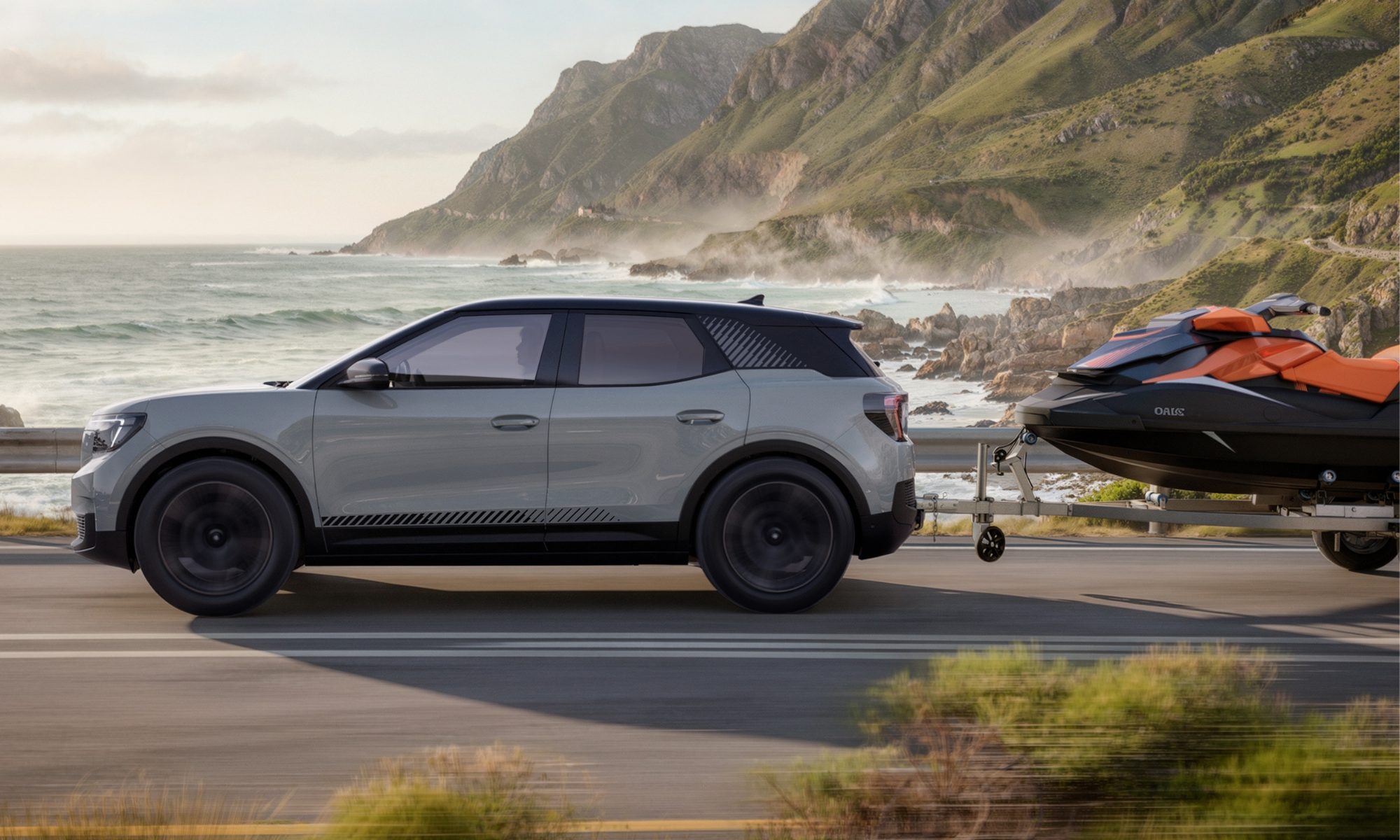 2026 Ford Explorer EV side profile.