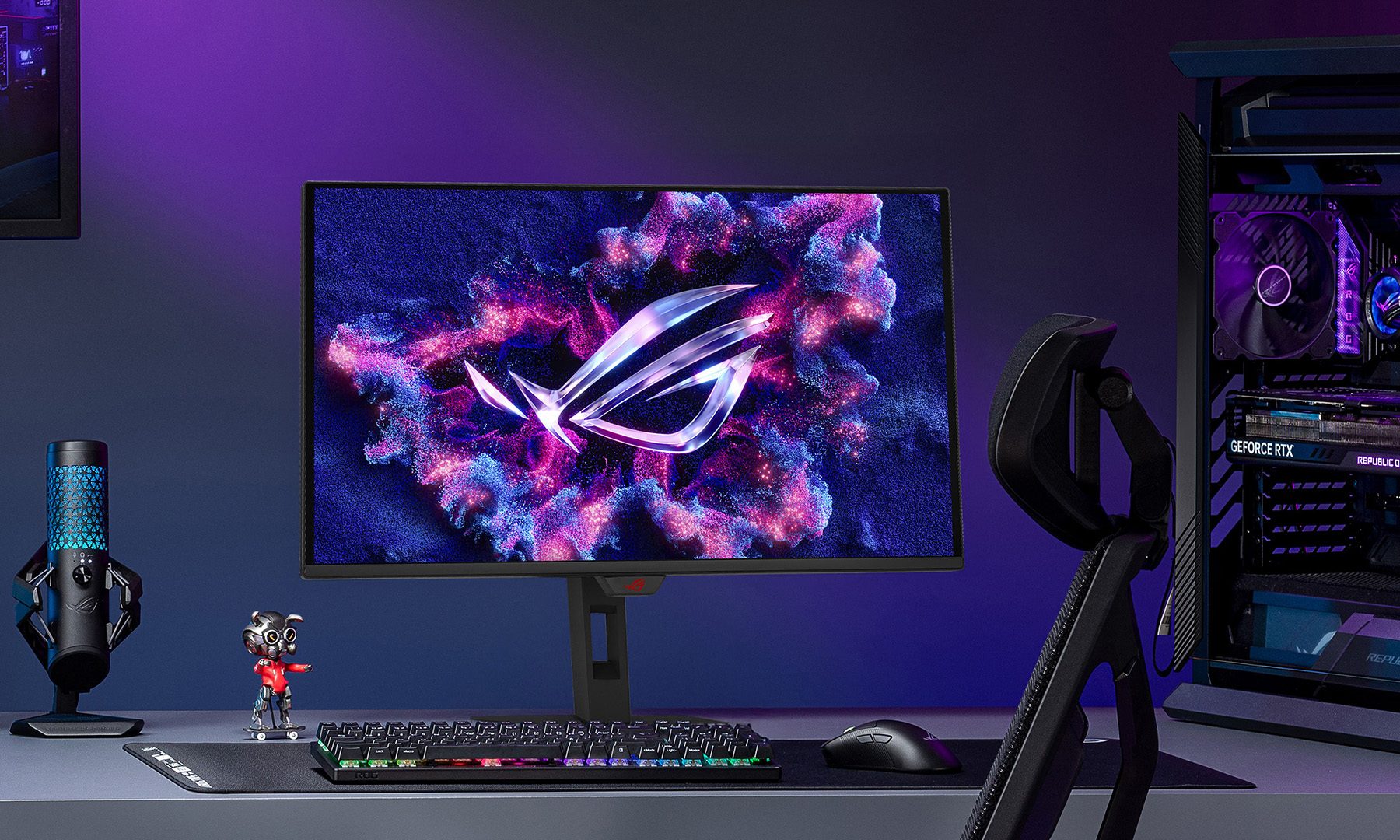 ASUS Republic of Gamers ROG New Strix OLED Gaming Monitor Banner