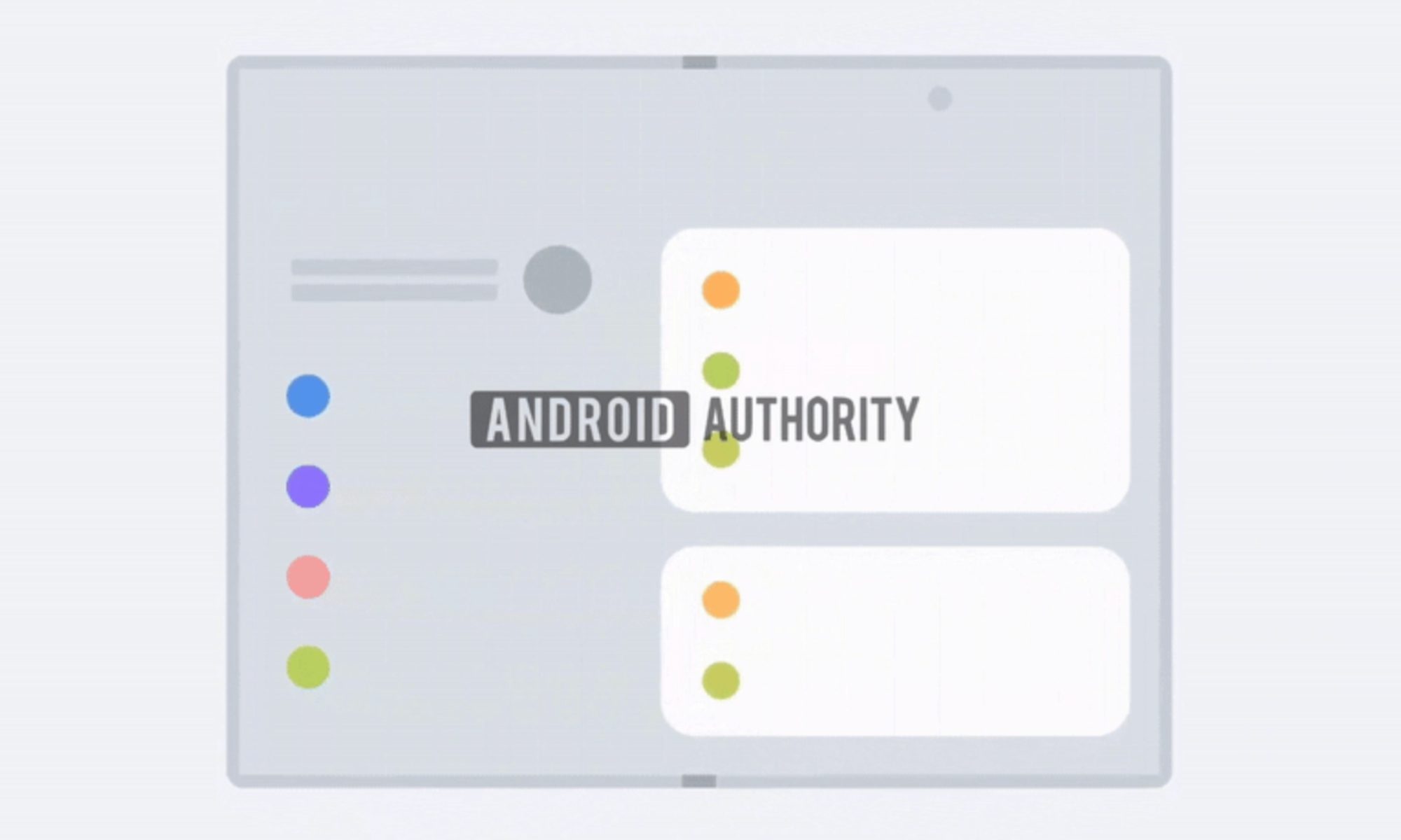 Galaxy Z Wide Fold render inner screen.