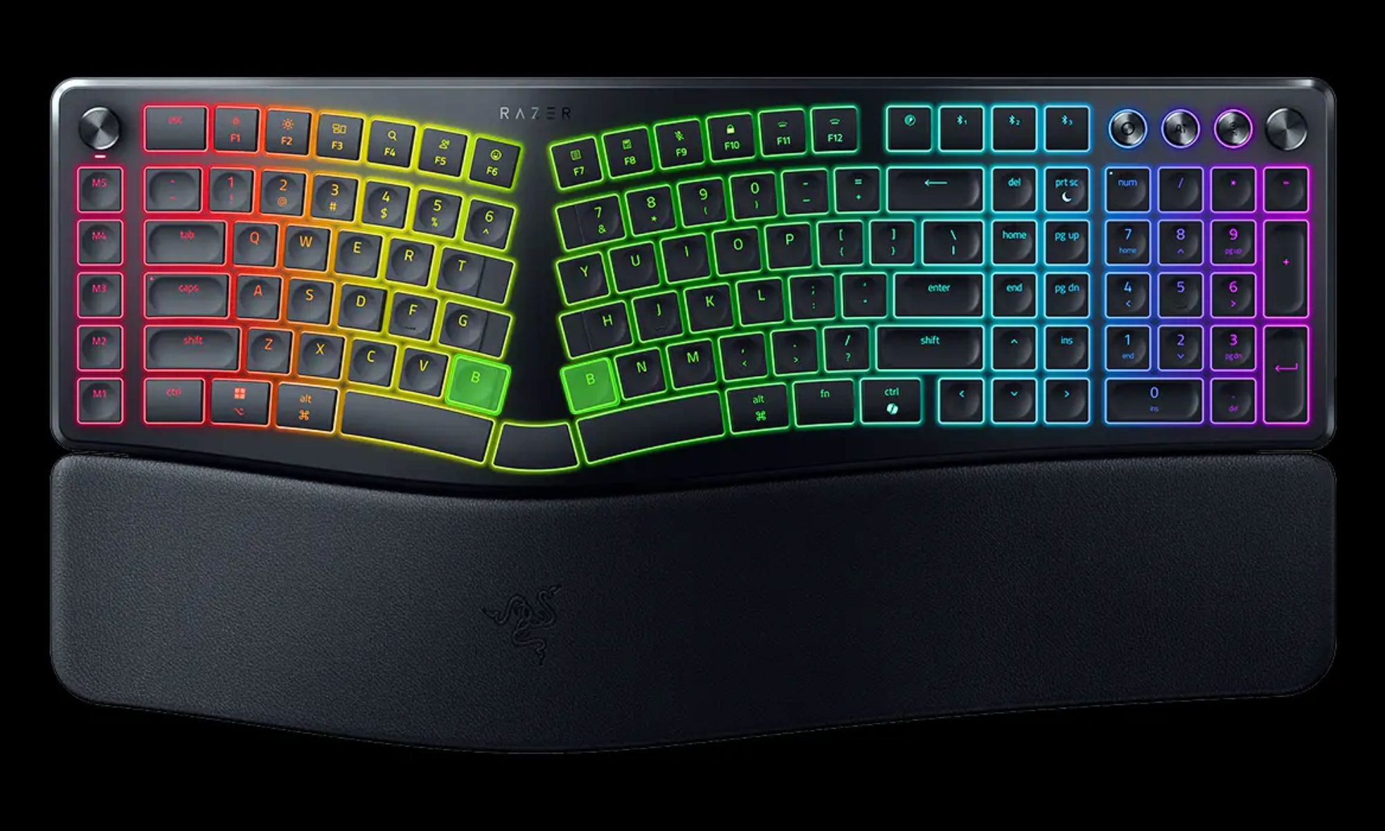 Razer Pro Type Ergo with two B keys.