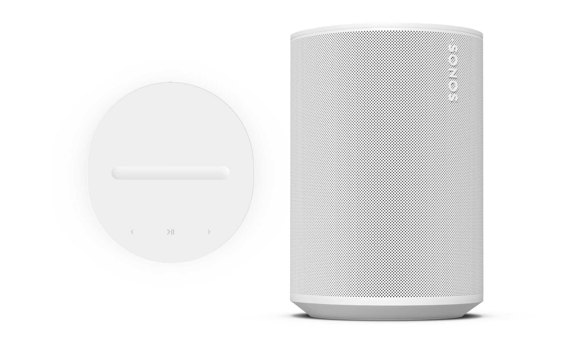 Sonos Era 100 SL speaker top and front profile.
