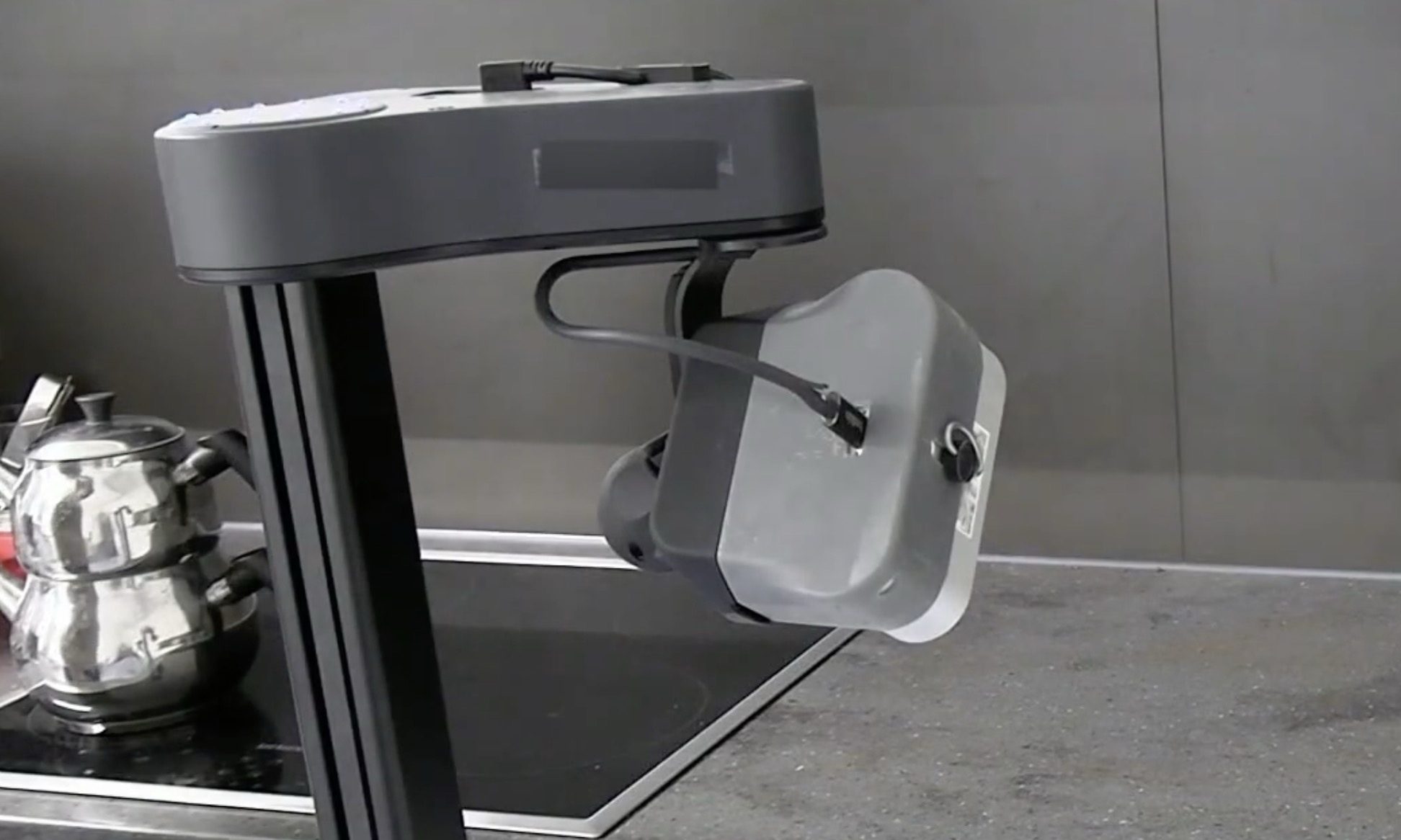 The search robot in kitchen