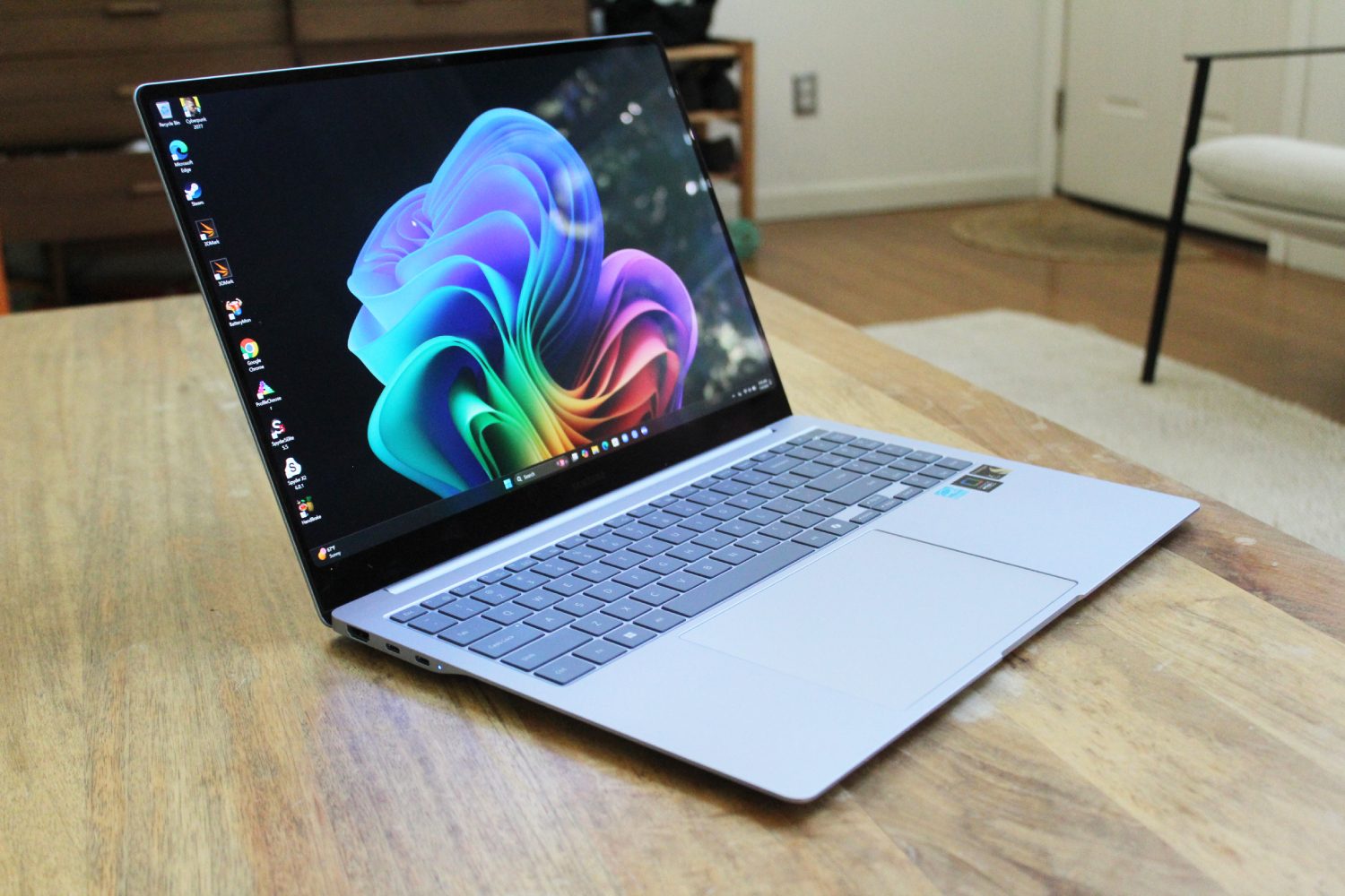 The Galaxy Book4 Edge on a table.